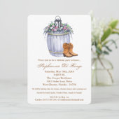 5x7誕生日招待状サマーカントリーウェディングラス 招待状 (スタンド正面)