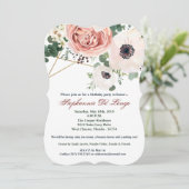 5x7誕生日招待状ジオメトリックガーデンバラ 招待状 (スタンド正面)