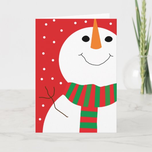 5x7雪だるま シーズンカード (正面)