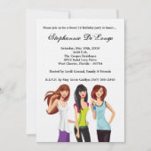 5x710代の若者10代のスイート16誕生日招待状 招待状 (正面)