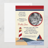 5x7 ごぶりんぬの船出よ！お誕生日パーティー招待状 招待状 (正面/裏面)