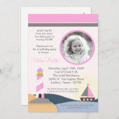 5x7 ごぶりんぬの船出よ!お誕生日パーティー招待状 招待状 (正面/裏面)