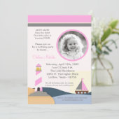 5x7 ごぶりん号の航海お誕生日パーティー招待状 招待状 (スタンド正面)