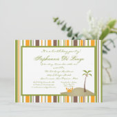 5x7 アイランドパーティー招待状 招待状 (スタンド正面)