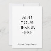 5x7" オーダーメイド 招待状カード & ステーショナリー 招待状 (正面)