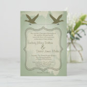 5x7 カントリーダックハンティング ラスティック ウェディング 招待状 (スタンド正面)