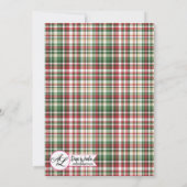 5x7 クリスマス招待状 ゴールドグリッター ジンジャー プレミアム 招待状 (裏面)