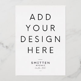 5x7" ゴールド箔 印刷 招待状