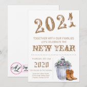 5x7 サイズの新年のイブの招待状 夏のカントリーウェディング 招待状 (正面/裏面)