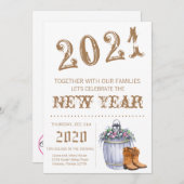 5x7 サイズの新年の夕べの招待状 夏のカントリーウェディング 招待状 (正面/裏面)