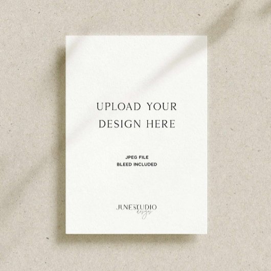 5x7"サイド独身のカード印刷 メニュー