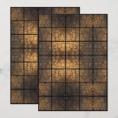 5x7 ストーンフロア ペーパーグリッドマップ 招待状 (正面/裏面)