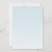 5x7 テーブルナンバーカード トロピカルフラワー ブルーオンブレ 招待状 (裏面)