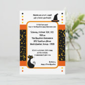 5x7 ハロウィンパーティーのお誘いカード トリックオアトリート 招待状 (スタンド正面)