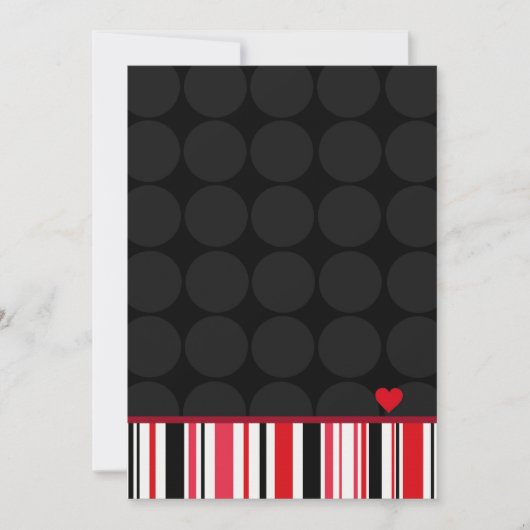 5x7 バレンタインカード 招待状 (正面)