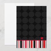 5x7 バレンタインカード 招待状 (正面/裏面)