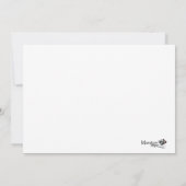 5x7 フラット カスタマイズ可能な招待状テンプレート 招待状 (裏面)