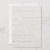 5x7 ブライダルシャワー 秋の花輪 白いパンプキン 招待状 (裏面)