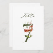 5x7 ボタニカル フラワーナンバー 7, テーブルナンバー (正面/裏面)