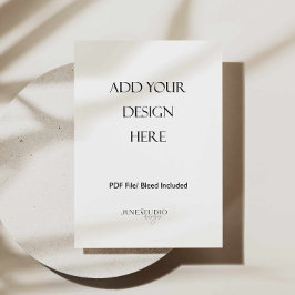 5x7" メニューカード 印刷 片面 メニュー