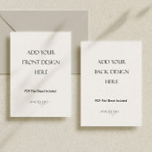 5x7" 両面カード印刷 招待状