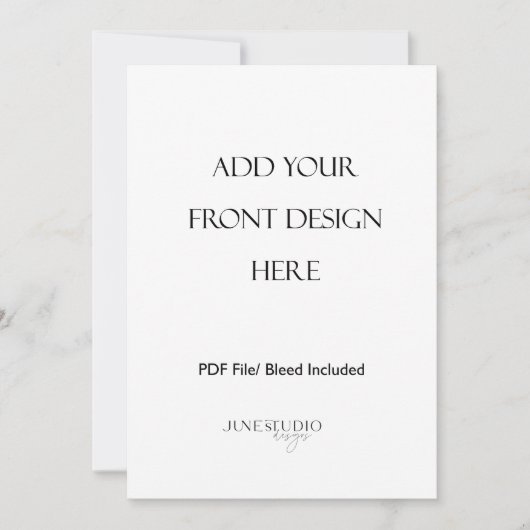 5x7" 両面カード印刷 招待状 (正面)