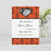 5x7 保存日付 フォトエンゲージメントのお知らせ 招待状 (スタンド正面)