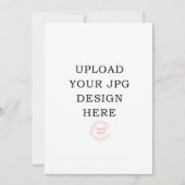 5x7 印刷招待カード 招待状 (正面)