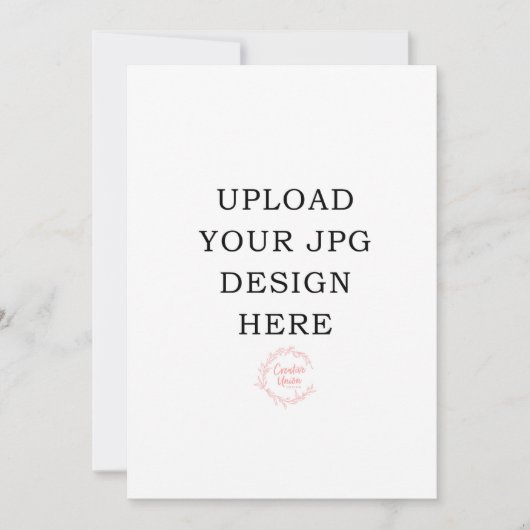 5x7 印刷招待カード 招待状 (正面)