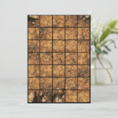 5x7 土紙グリッドマップ 招待状 (スタンド正面)