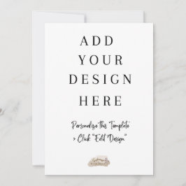 5x7" 平面 カード印刷 招待状