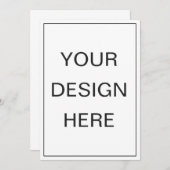 5x7" 招待状印刷 招待状 (正面/裏面)