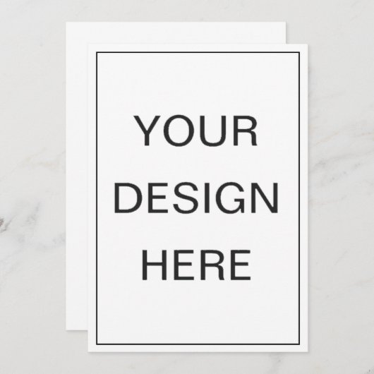 5x7" 招待状印刷 招待状 (正面/裏面)