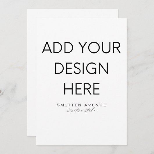 5x7" 招待状印刷 招待状 (正面/裏面)