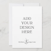 5x7" 招待状 カスタム印刷 | 横向き (裏面)