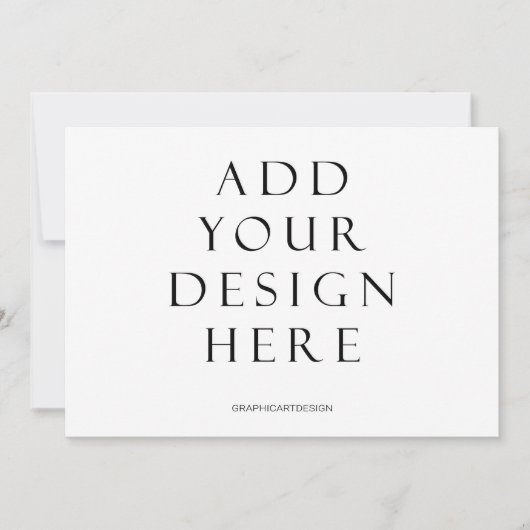 5x7" 横型招待カード印刷 招待状 (正面)