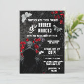 5x7 結婚式招待状　アデリンを悩ませる　ゼイド・ミード 招待状 (スタンド正面)