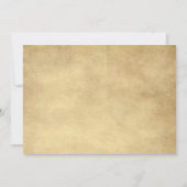 5x7 結婚式招待状 ヴィンテージ ペコンの羽根 招待状 (裏面)