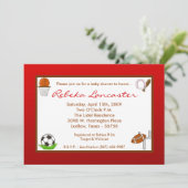 5x7 赤ちゃんのスポーツ フェスティバル ベイビー シャワーの招待状 招待状 (スタンド正面)