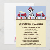 5x7 農場の消防車のシャワー招待状 招待状 (正面/裏面)