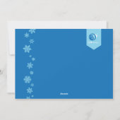5x7 3フォトスノーフレークフォトカード シーズンカード (裏面)