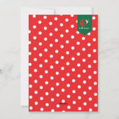 5x7 4枚の写真 ホリー デザイン フラット カード (裏面)