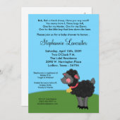 5x7 Bahブラックシープ子供部屋ベビーシャワー招待状 招待状 (正面/裏面)