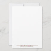 5x7 Blue Bambinoモンキーベビーシャワー招待状 招待状 (裏面)