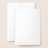 5x7 cremeバラ結婚式の招待を保存する 箔カード (裏面封筒付き)