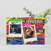 5x7 Graffiti Air Brush 絵を描  Shinia Announce 案内状 (スタンド正面)