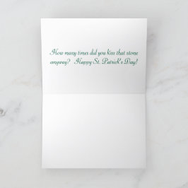 5x7 greeting card.happy st. patrick's day. ir サンキューカード