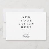 5x7" Horizontal Landscape Cards 招待状 (裏面)