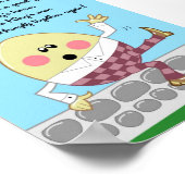 5x7 Humpty Dumpty Rhyme Kids Room Wall Art ポスター (角)