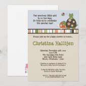 5x7 Laguna Beach Turtle Baby Shower Invitation 招待状 (正面/裏面)